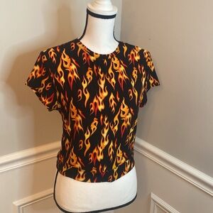 Rue21 Fire Crop Top size X Large